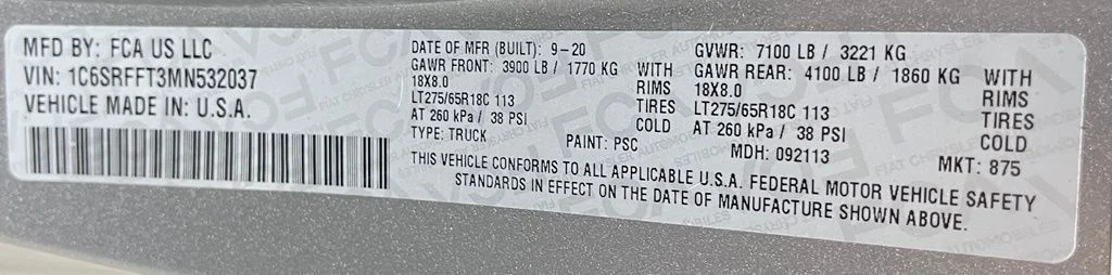 Used 2021 Silver Ram Big Horn/Lone Star image 60