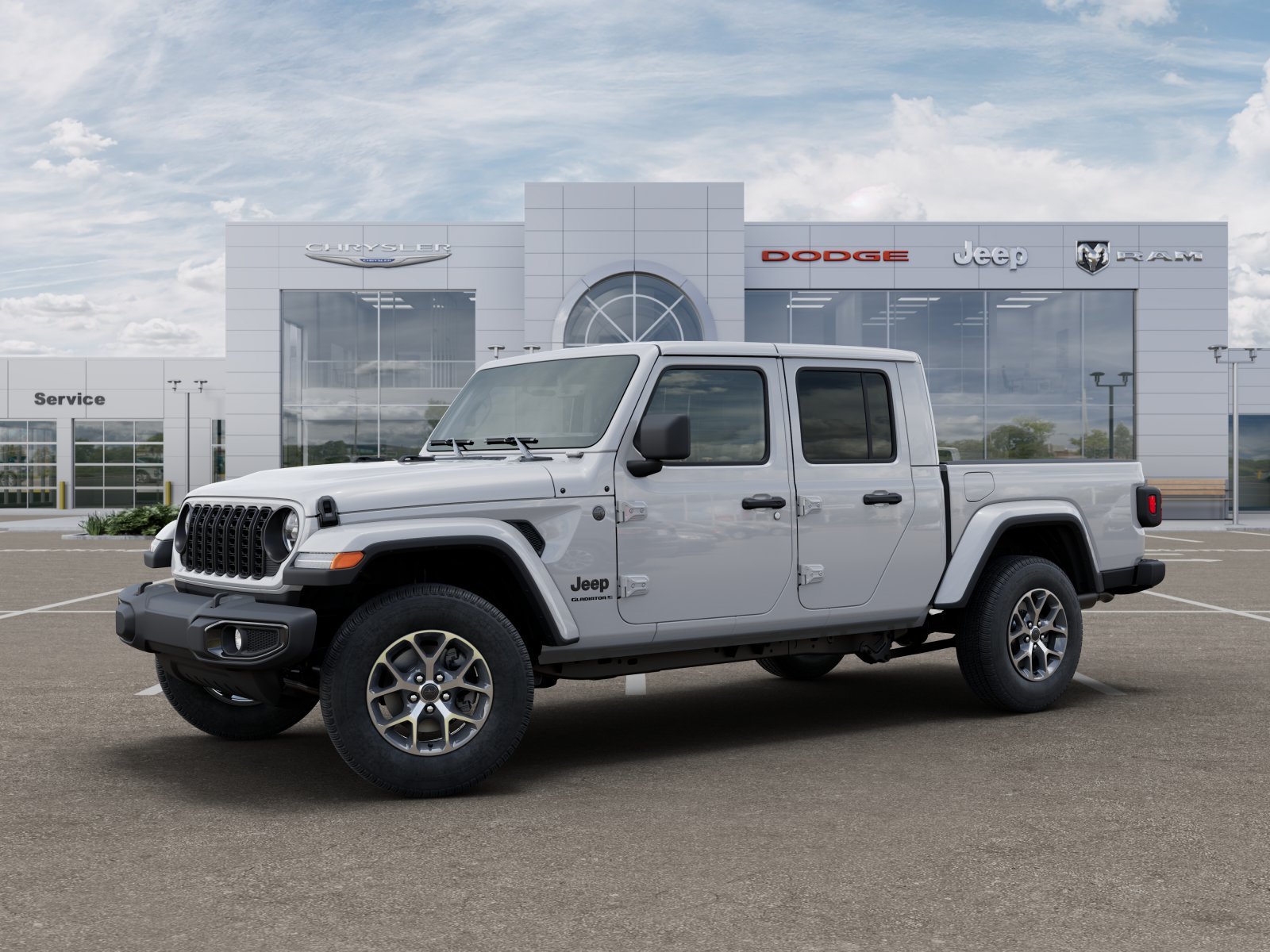 New 2025 Bright White Clear-Coat Exterior Paint Jeep Sport S image 35