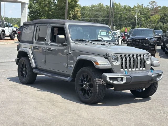 Used 2022 Gray Jeep Unlimited Sahara 4xe image 14