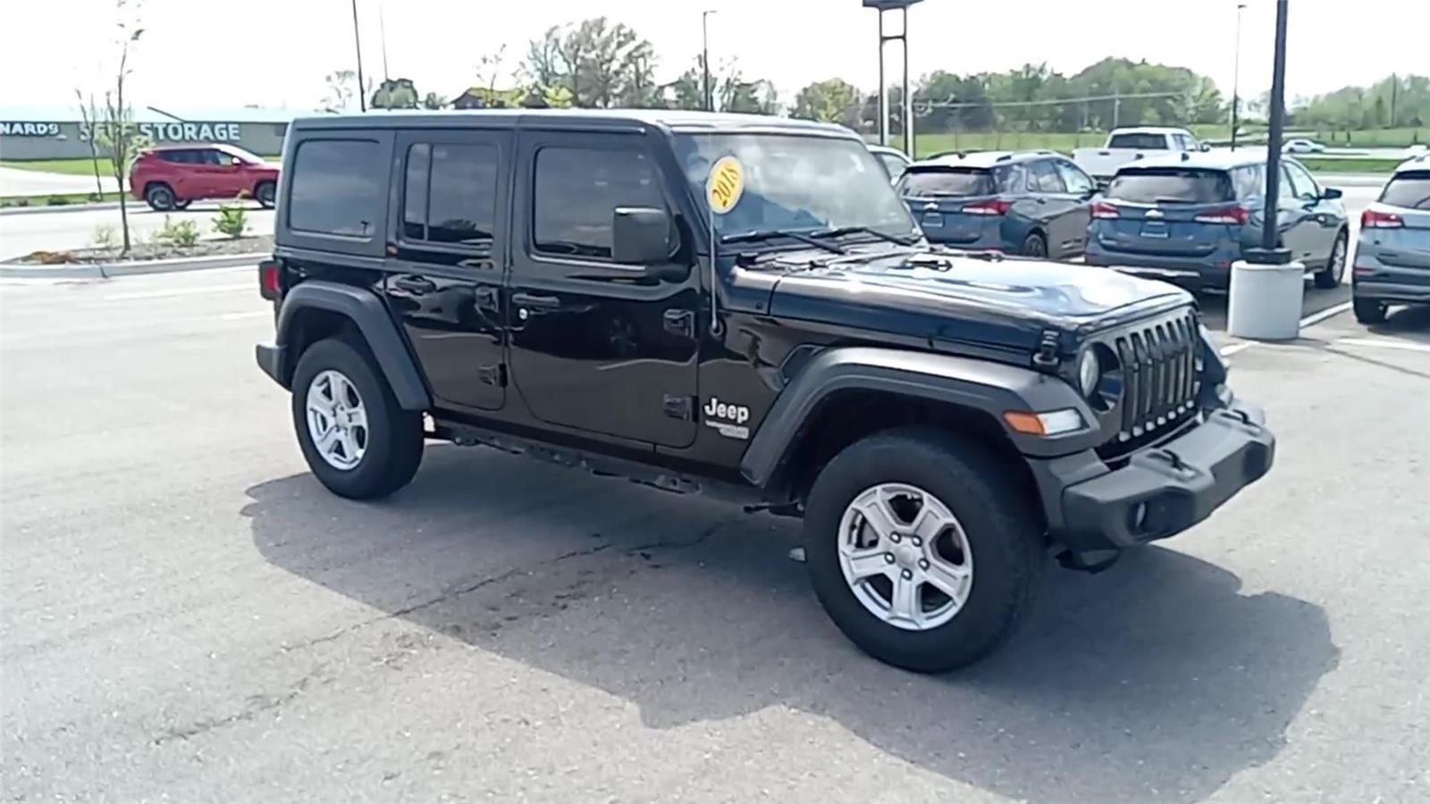 Used 2018 Jeep All-New Wrangler Unlimited Sport S with VIN 1C4HJXDGXJW127868 for sale in Kansas City