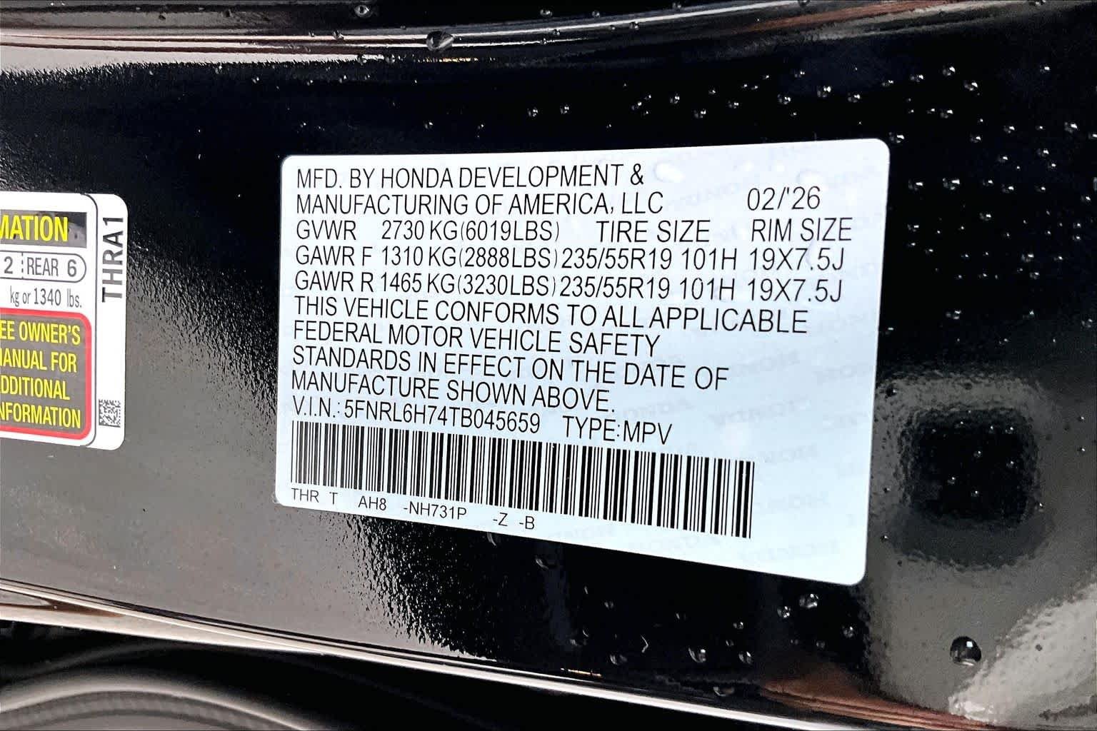 Certified Used 2026 Crystal Black Pearl Honda Sport-L image 33