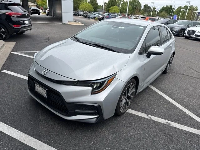 Used 2021 Silver Toyota SE image 2