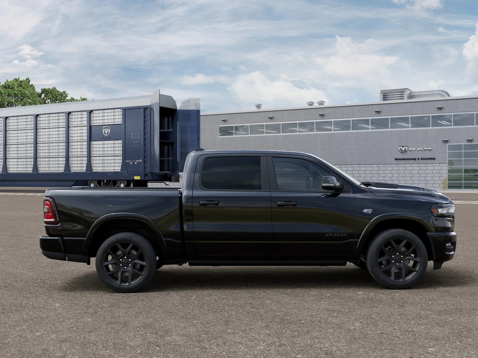 New 2027 Diamond Black Crystal Pearl-Coat Exterior Paint RAM LARAMIE image 12