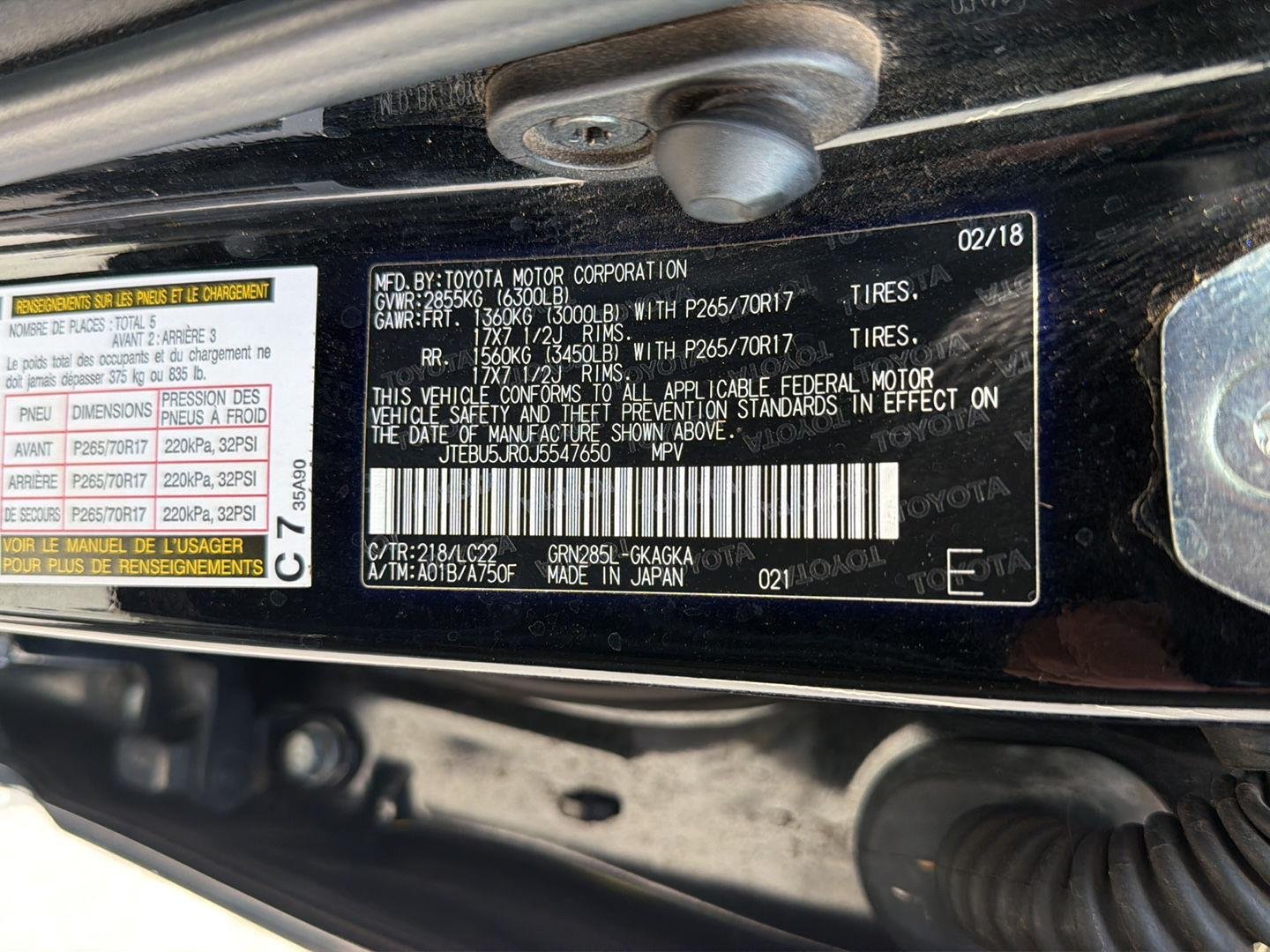 Used 2018 Midnight Black Metallic Toyota TRD Off-Road Premium image 45