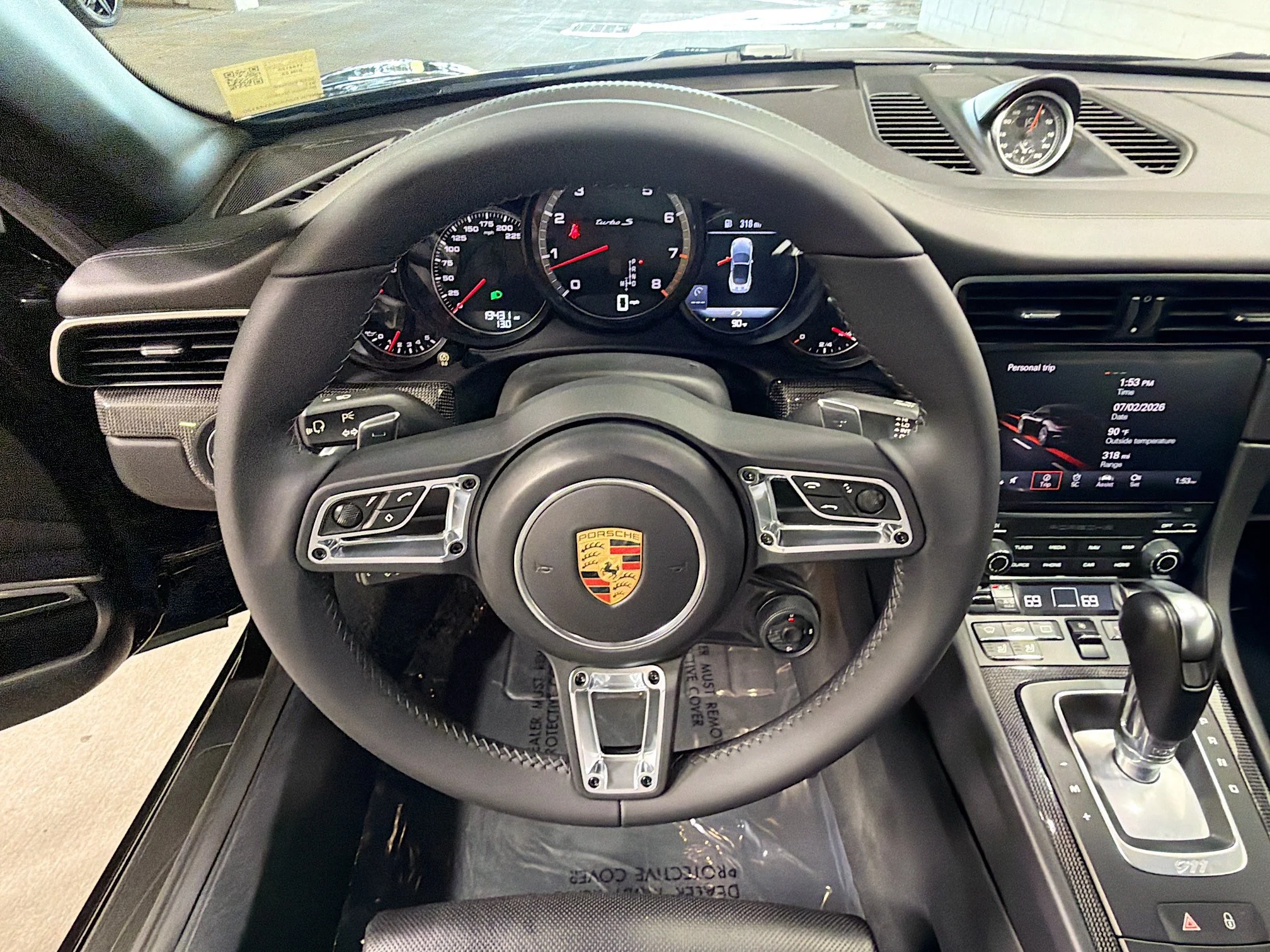 Certified Used 2019 Jet Black Metallic Porsche Turbo S image 36