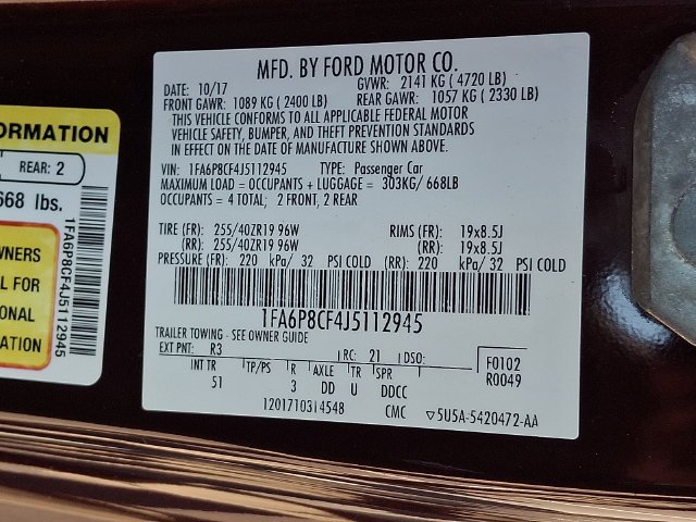 Used 2018 Red Ford GT Premium image 28