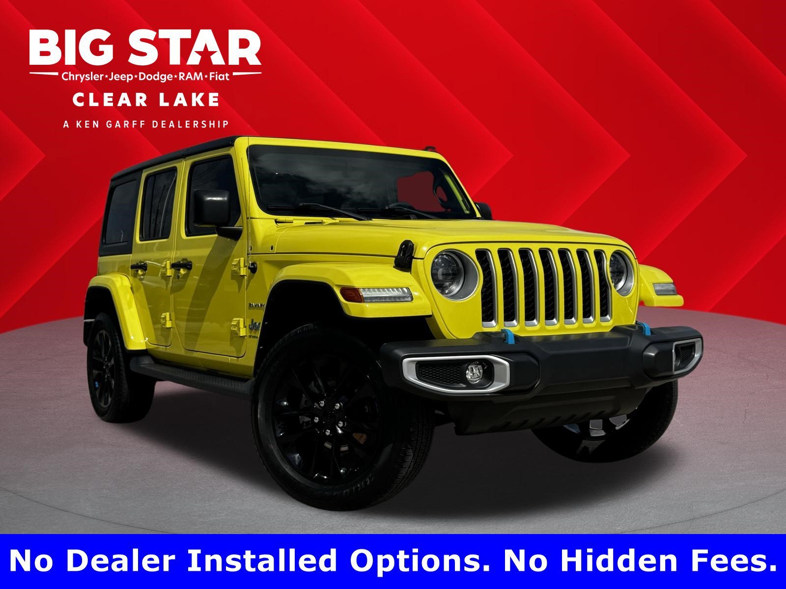 Used 2023 High Velocity Clearcoat Jeep Sahara image 1