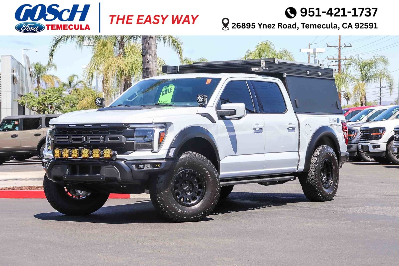 Used 2025 White Metallic Ford Raptor image 1