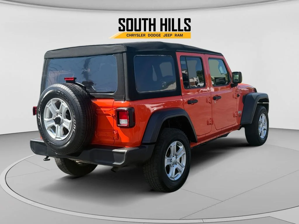 Certified Used 2019 Orange Jeep Unlimited Sport S image 5