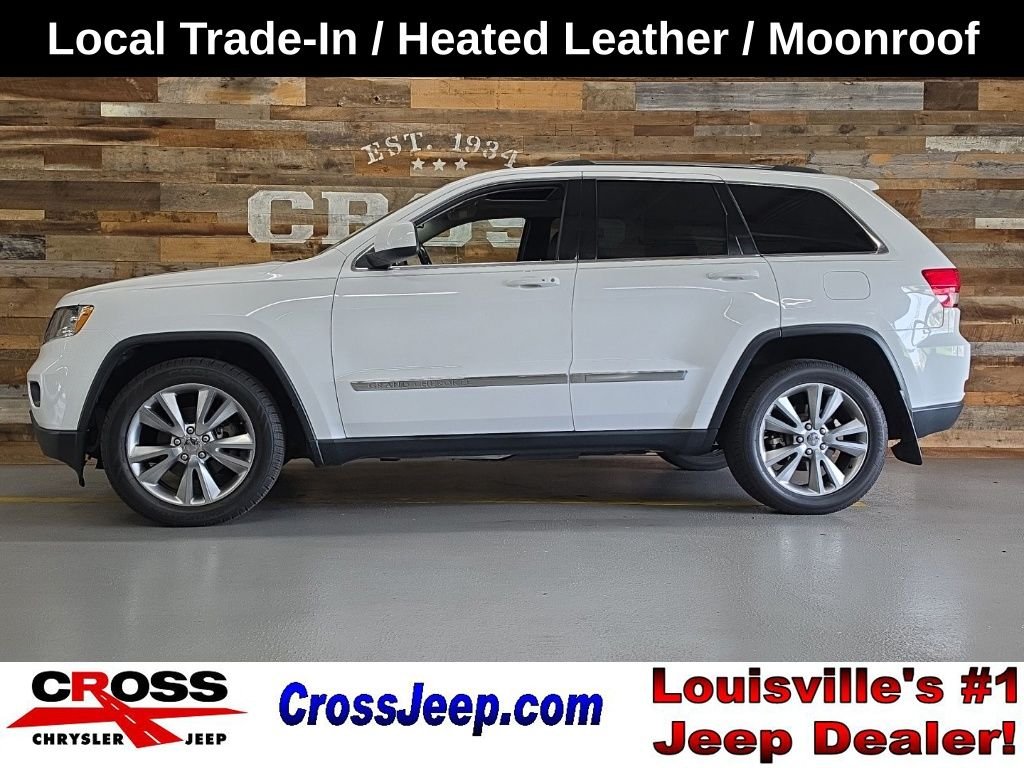 Used 2013 Bright White Jeep Laredo image 1