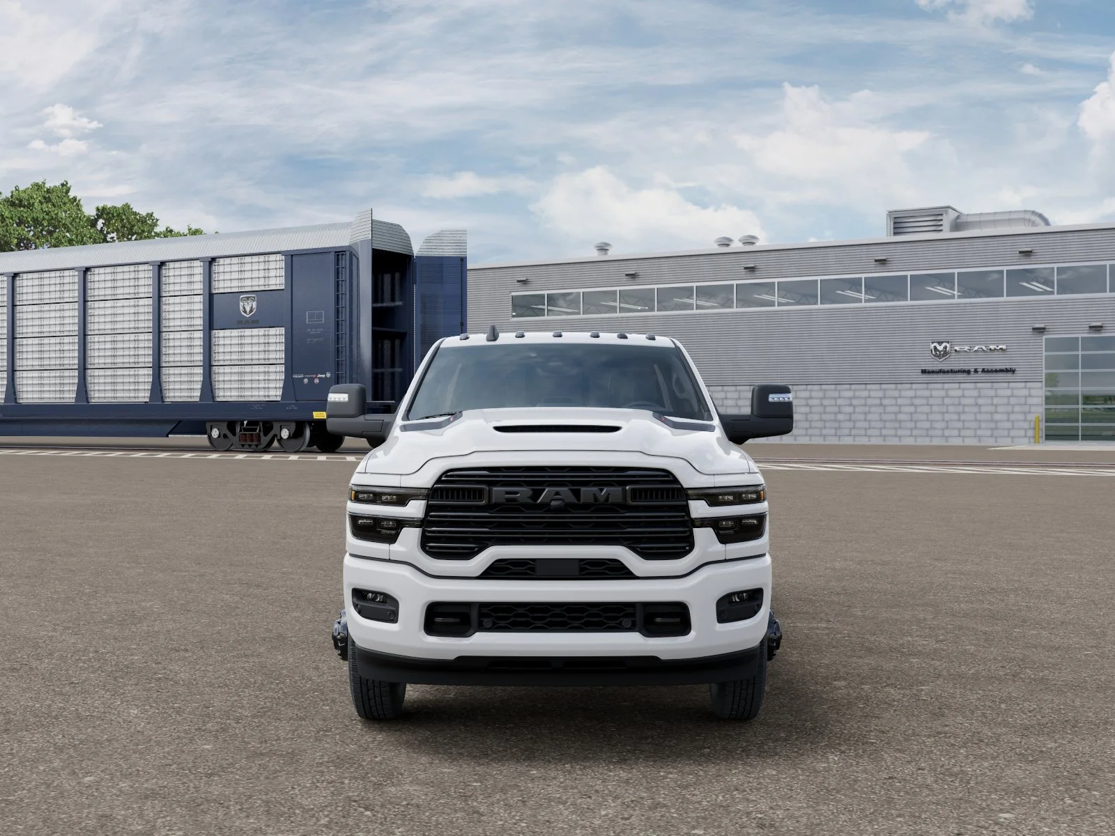 New 2026 Bright White Clear-Coat Exterior Paint RAM Laramie image 33