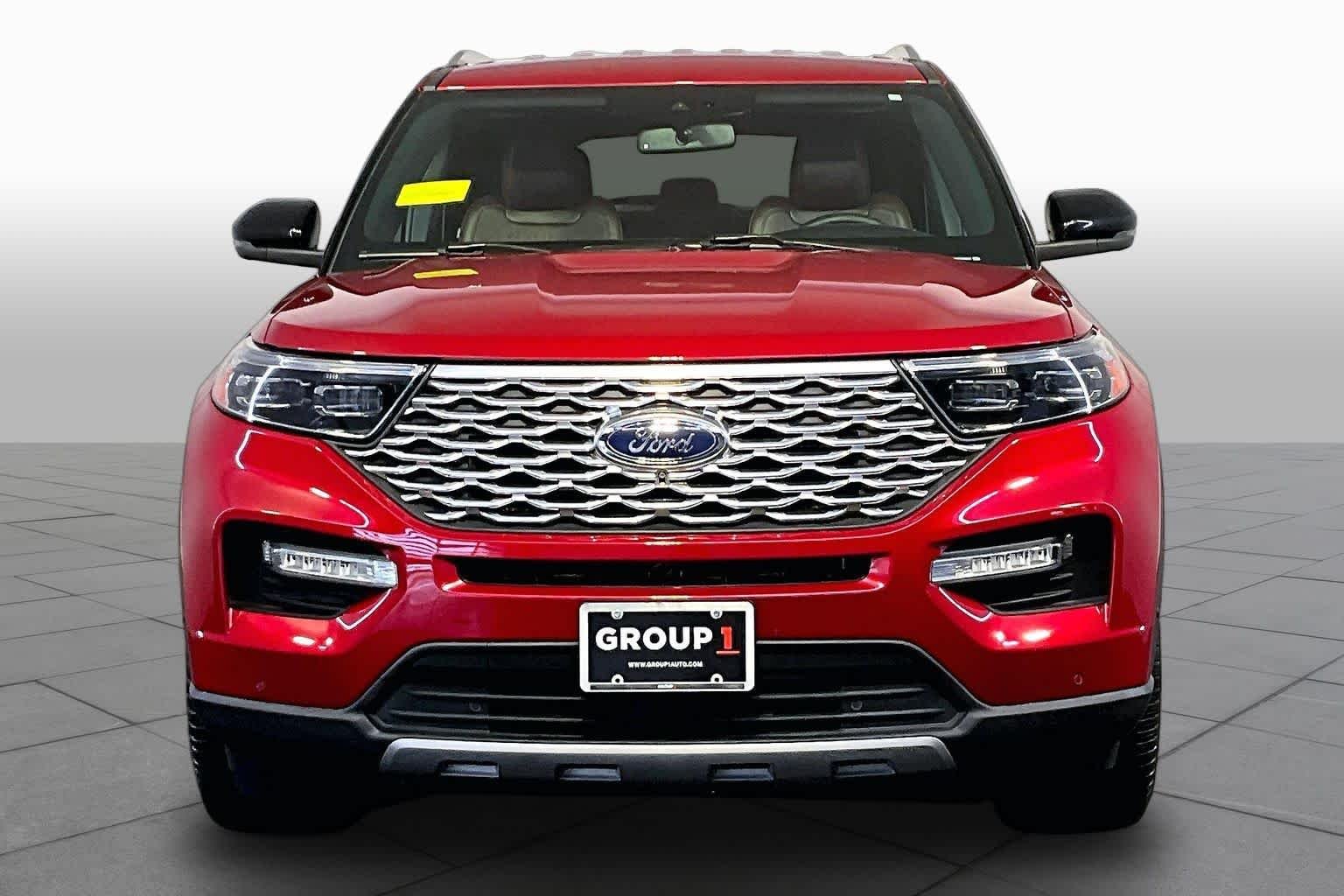 Used 2021 Rapid Red Metallic Tinted Clearcoat Ford Platinum image 6