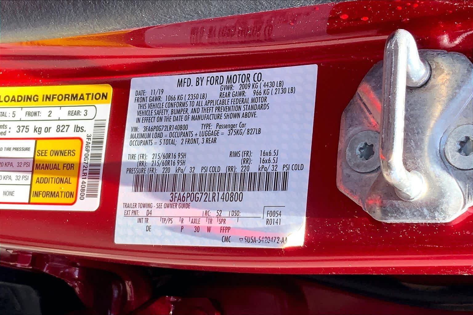 Used 2020 Rapid Red Metallic Tinted Clearcoat Ford S image 37
