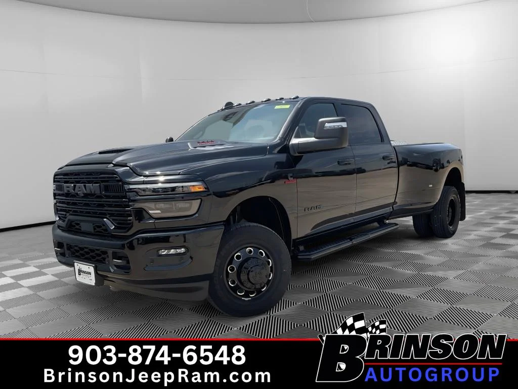 New 2026 Diamond Black Crystal Pearlcoat Ram Laramie image 1