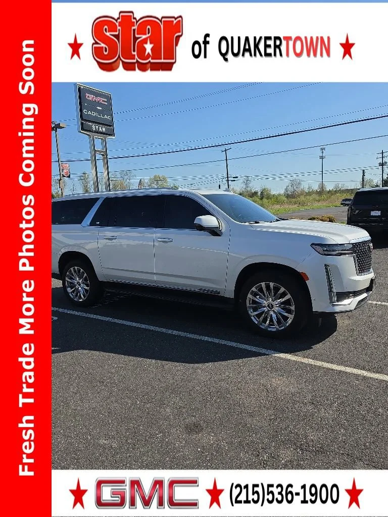 Crystal White Tricoat 2024 Cadillac Escalade ESV Premium Luxury 4WD SUV / Crossover Four-Wheel Drive