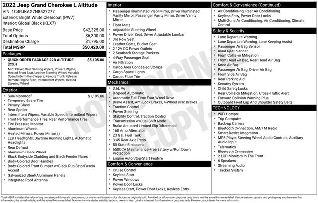 Used 2022 Bright White Clearcoat Jeep Altitude image 41