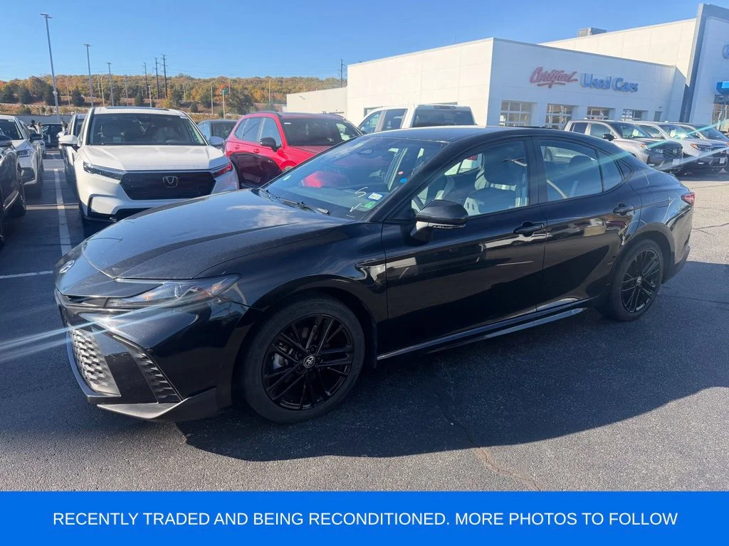 Used 2025 Midnight Black Metallic Toyota SE image 6