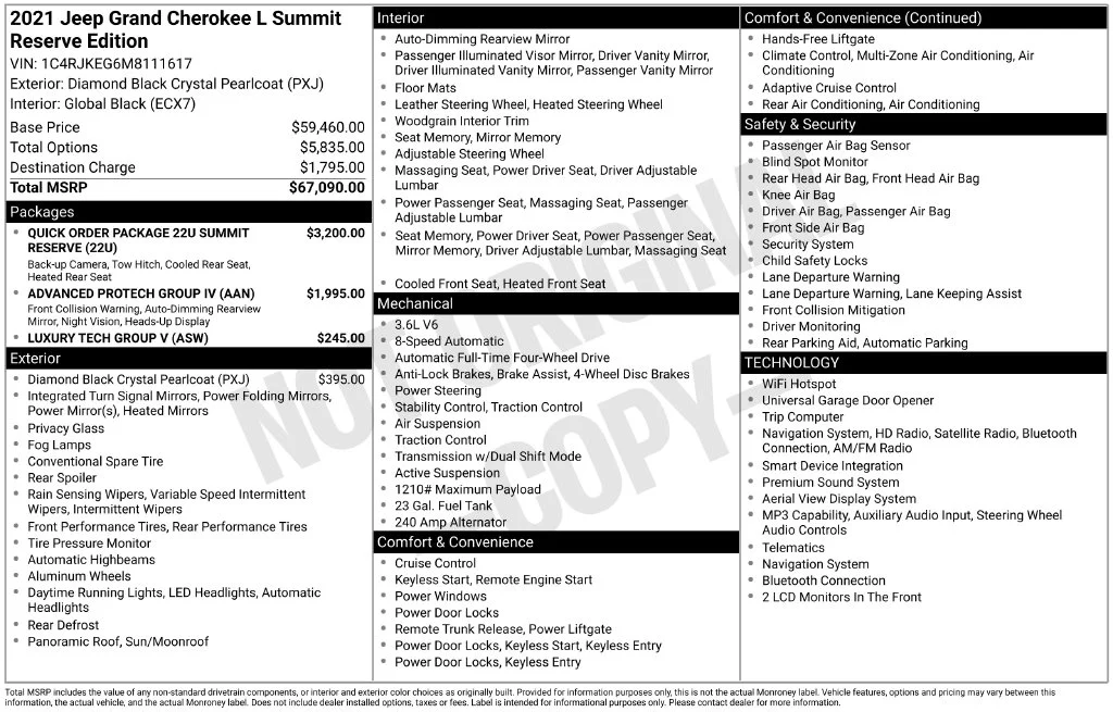 Used 2021 Black Jeep Summit image 2