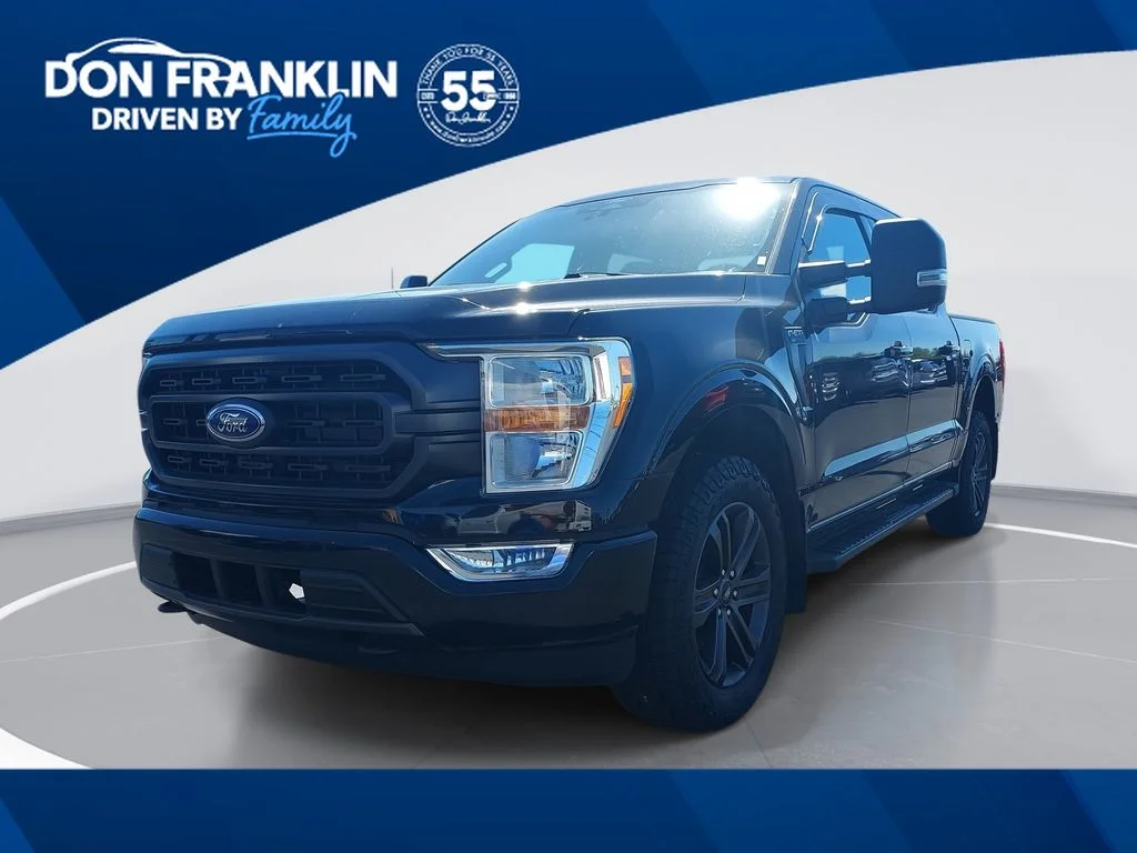Used 2022 Black Ford XLT image 1