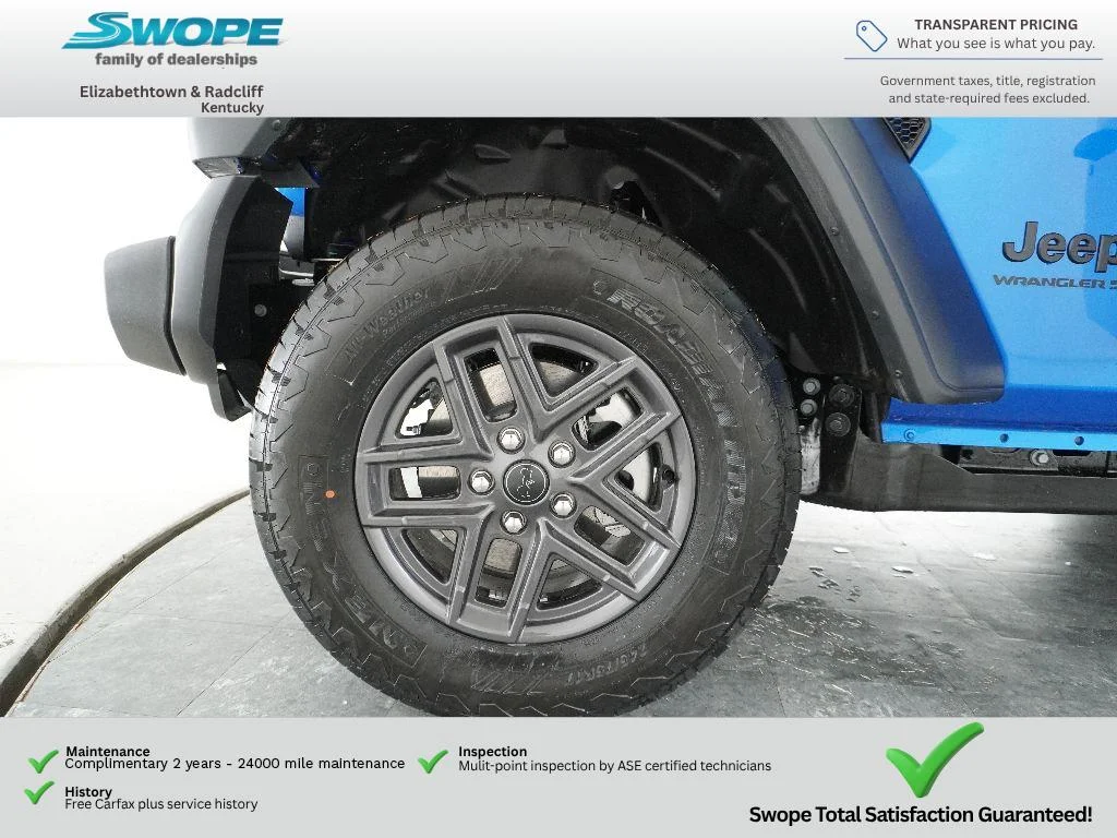 New 2026 Hydro Blue Pearl-Coat Exterior Paint Jeep Sport S image 18