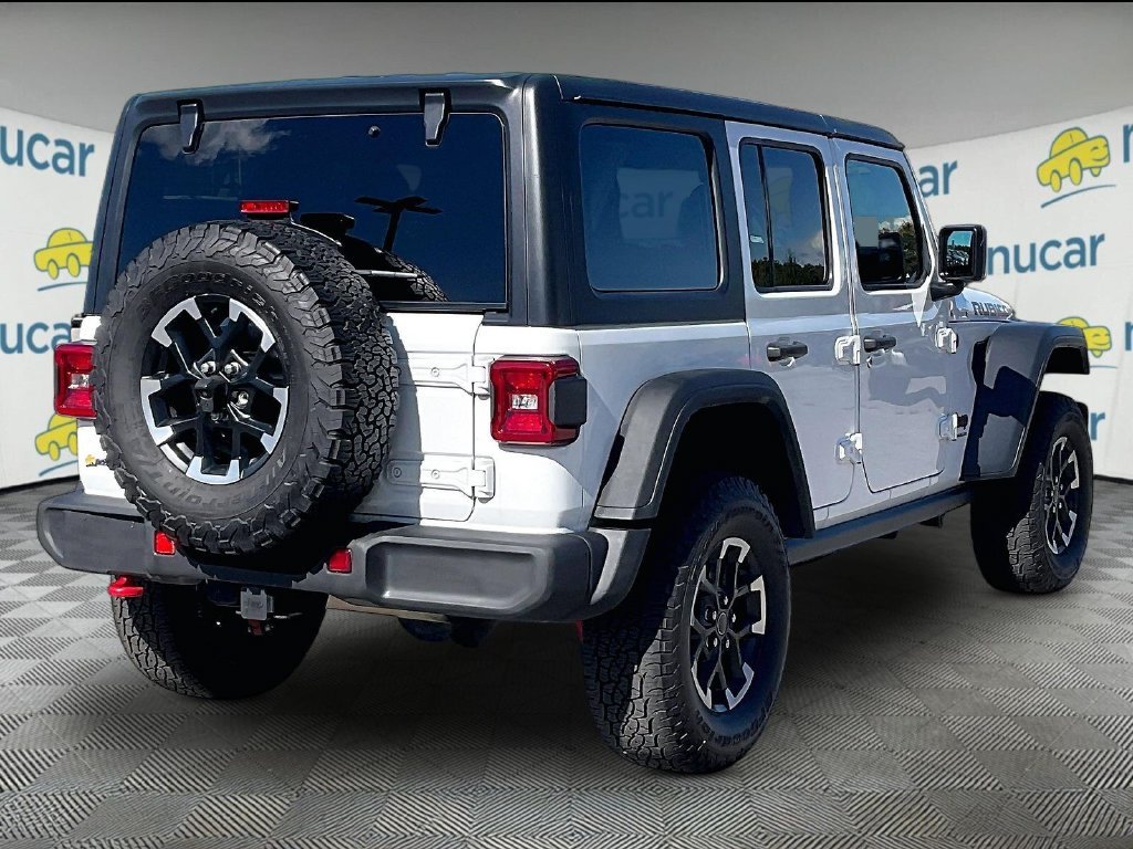 Used 2024 Bright White Clearcoat Jeep Rubicon image 6