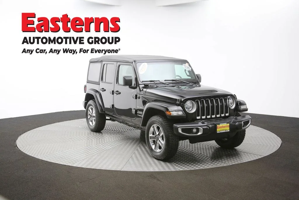 Used 2021 Black Jeep Unlimited Sahara image 46