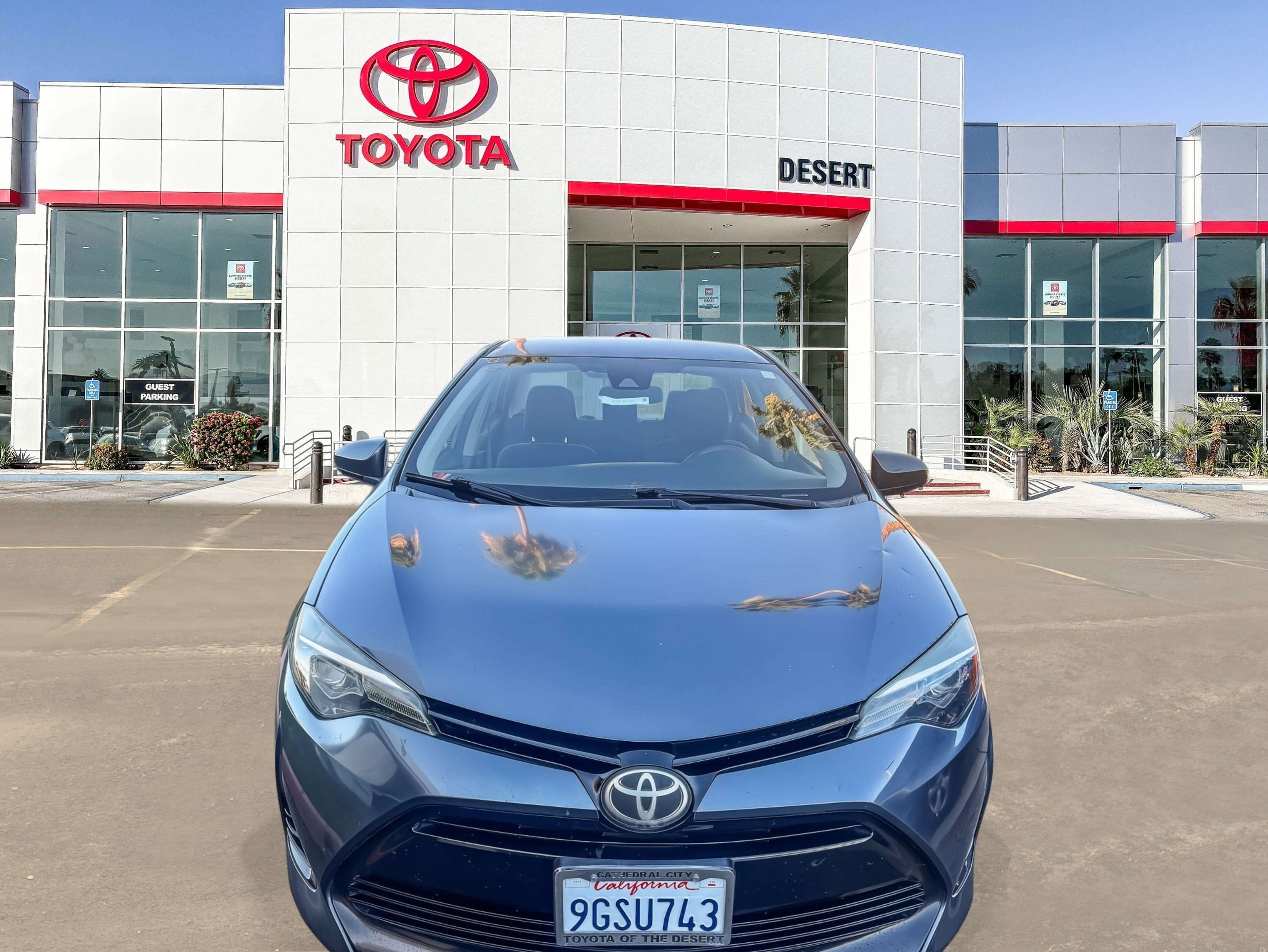 Used 2018 Toyota Corolla LE with VIN 2T1BURHEXJC012925 for sale in Cathedral City, CA