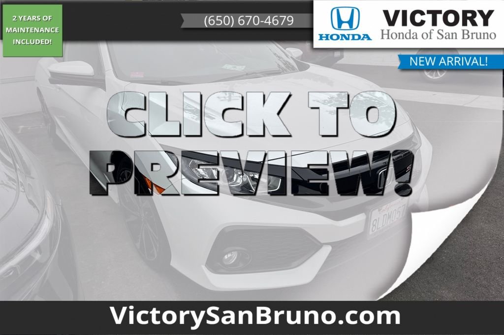Certified Used 2019 White Orchid Pearl Honda Si image 1