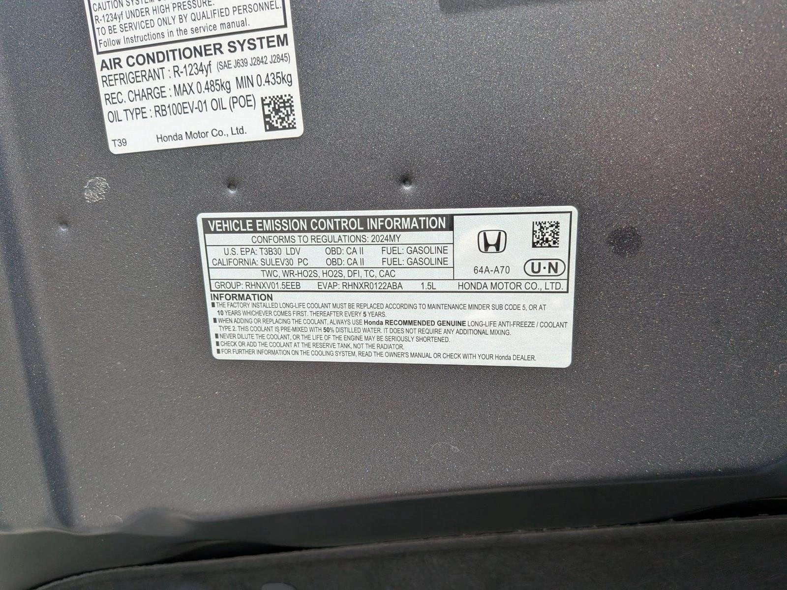 Used 2024 Meteorite Gray Met Honda EX-L image 24