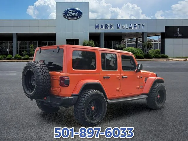 Used 2020 Orange Jeep Unlimited Sahara image 5
