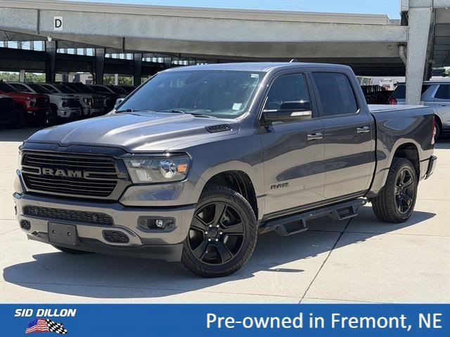Used 2021 Granite Crystal Metallic Clearcoat Ram Big Horn image 1