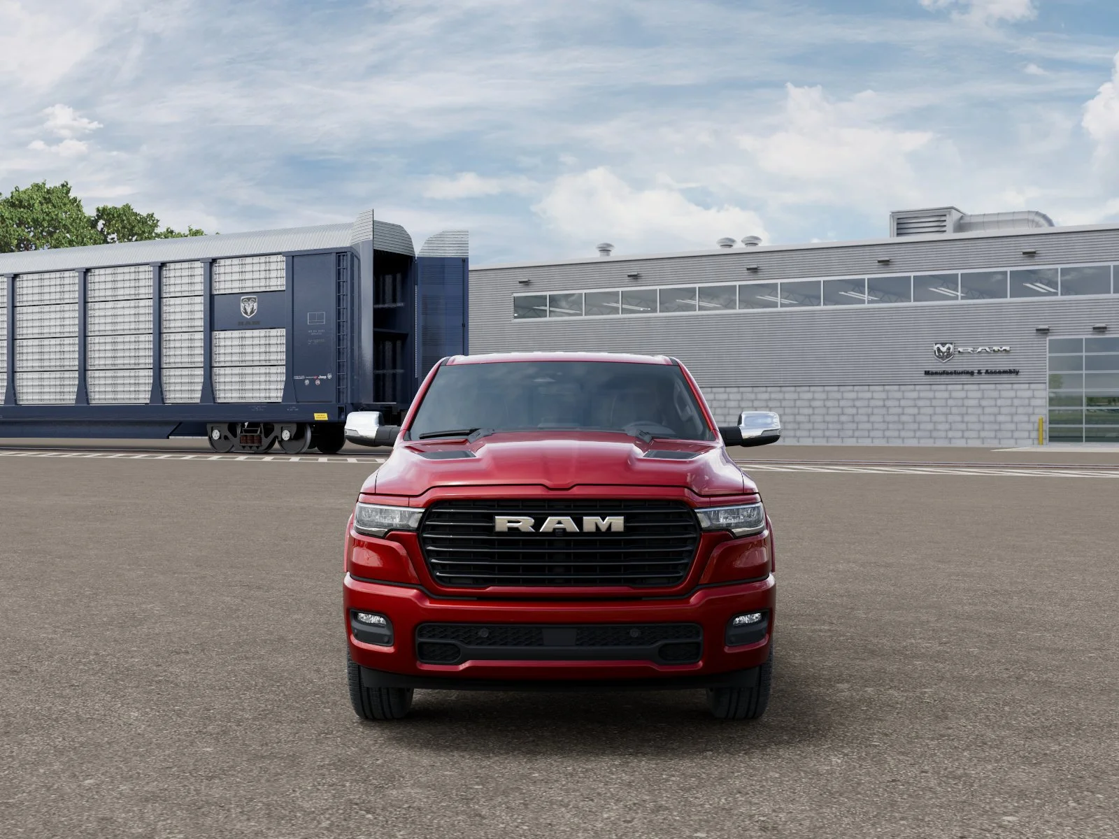 New 2026 Molten Red Pearl-Coat Exterior Paint RAM Laramie image 6