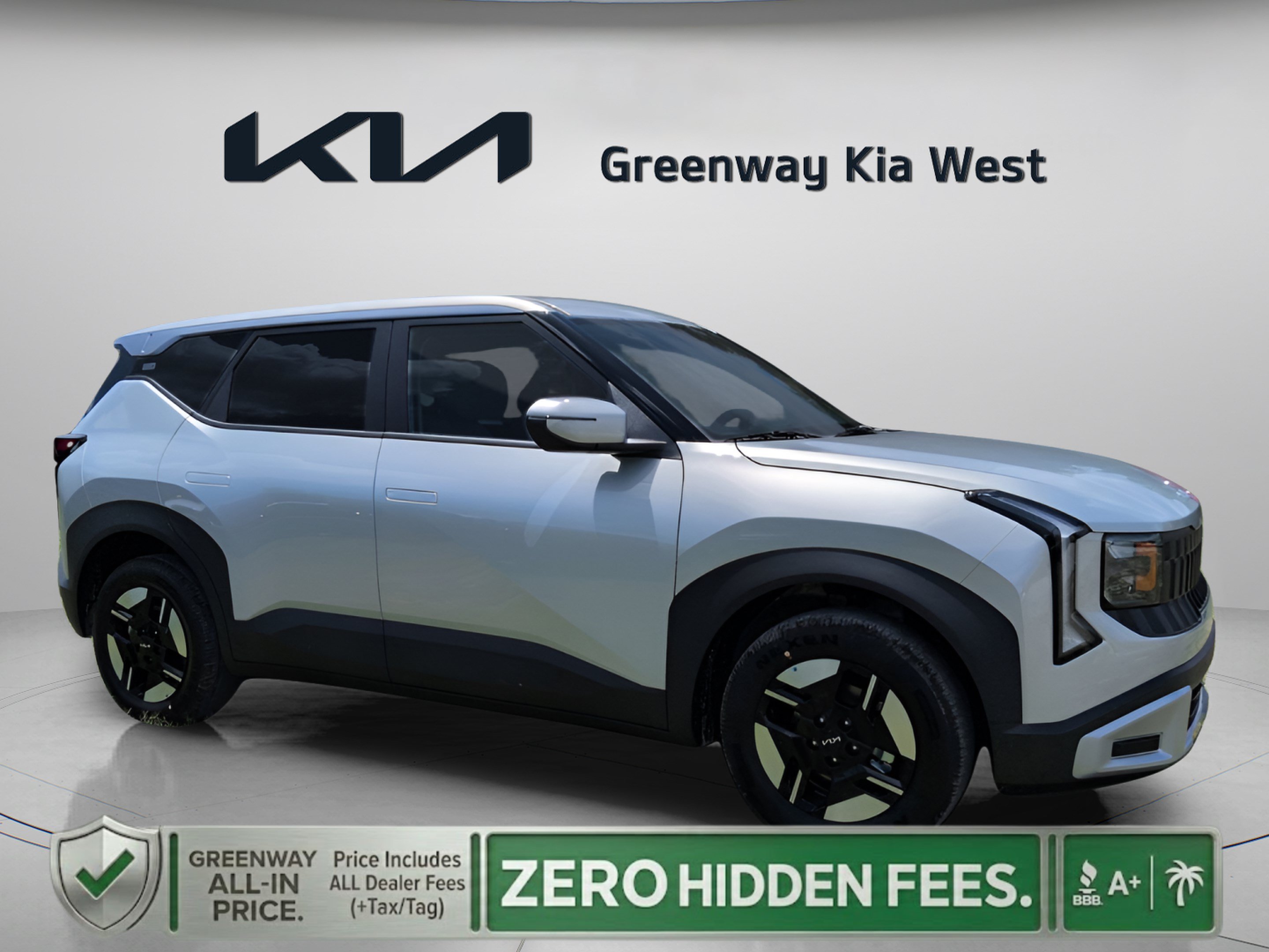 New 2027 Ivory Silver Kia LX image 1