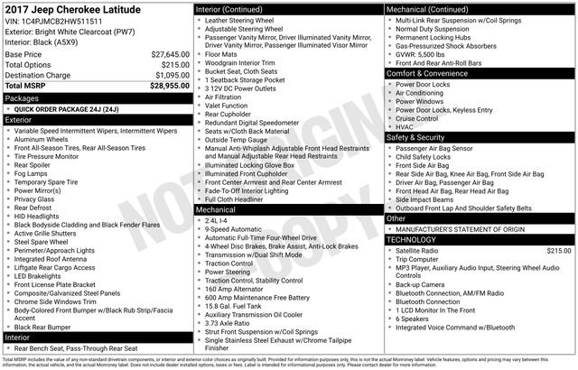 Used 2017 White Jeep Latitude image 16