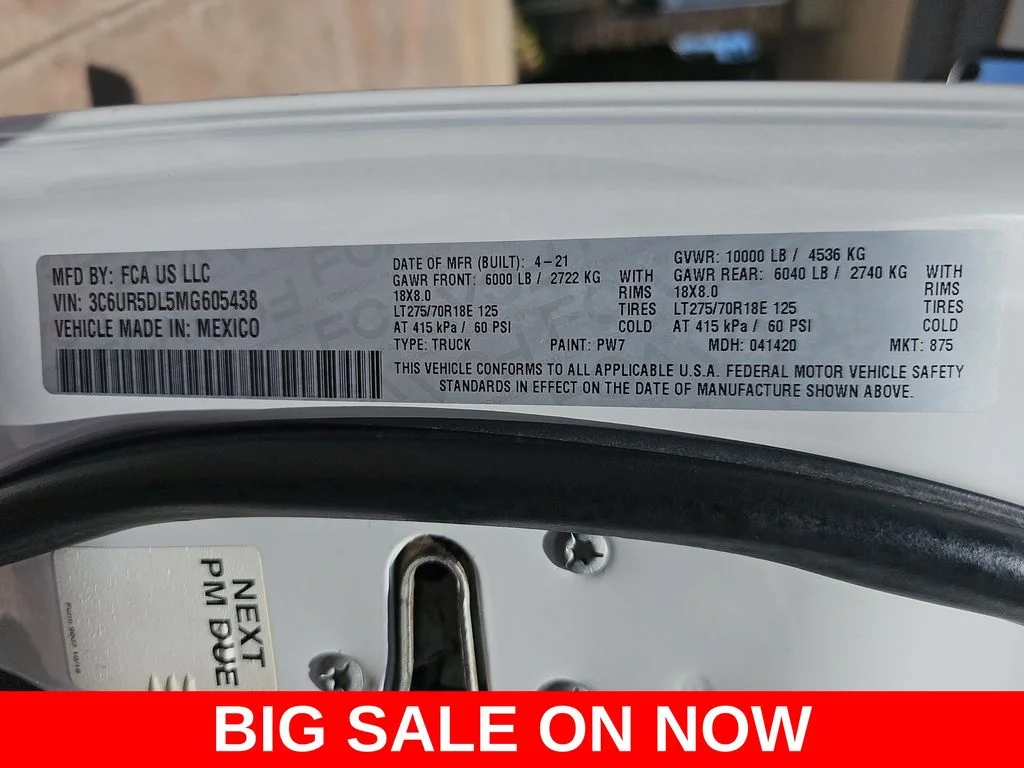 Used 2021 White Ram Big Horn image 40