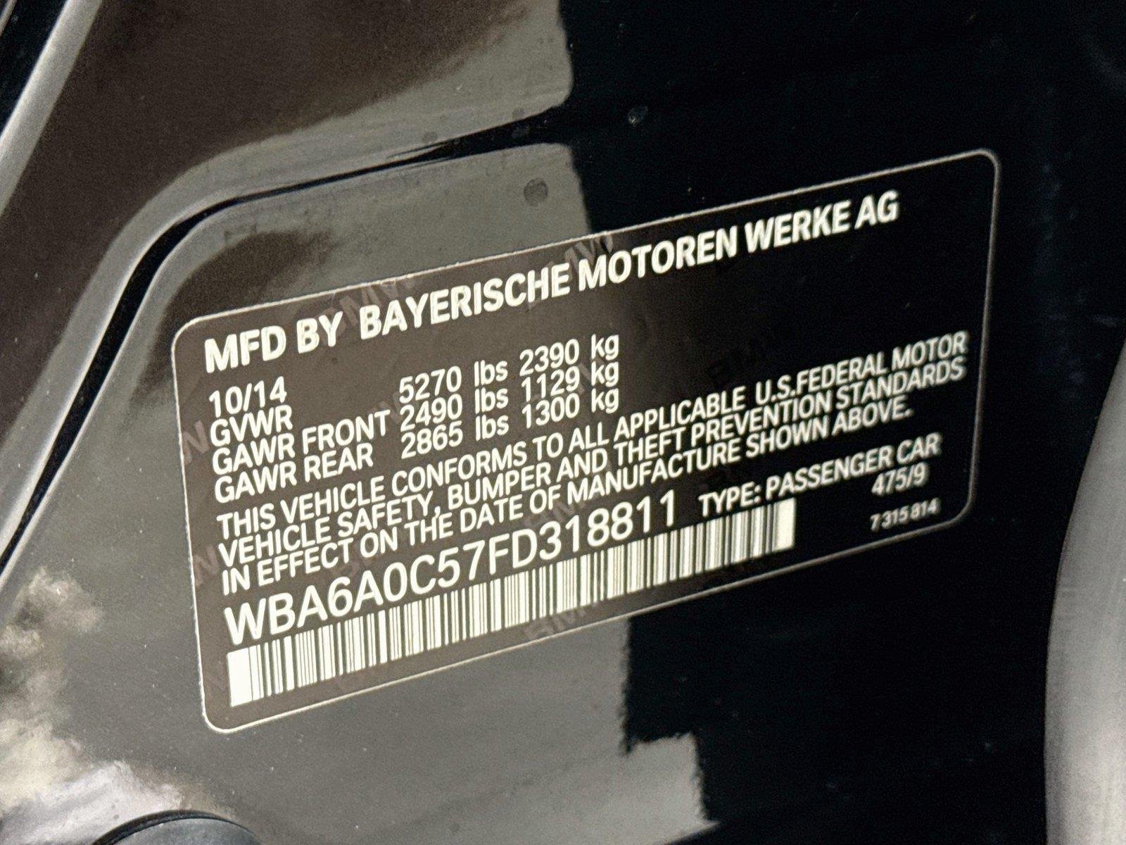 Used 2015 Black Sapphire Metallic BMW 640i image 47