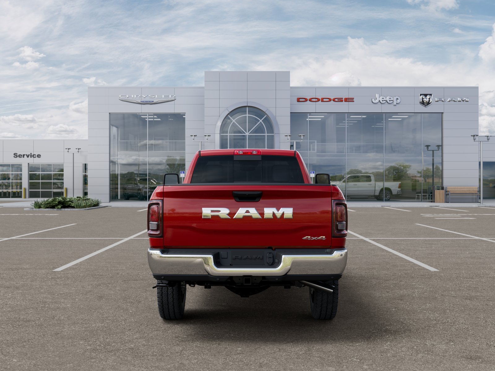 New 2026 Flame Red Clear-Coat Exterior Paint RAM Tradesman image 24