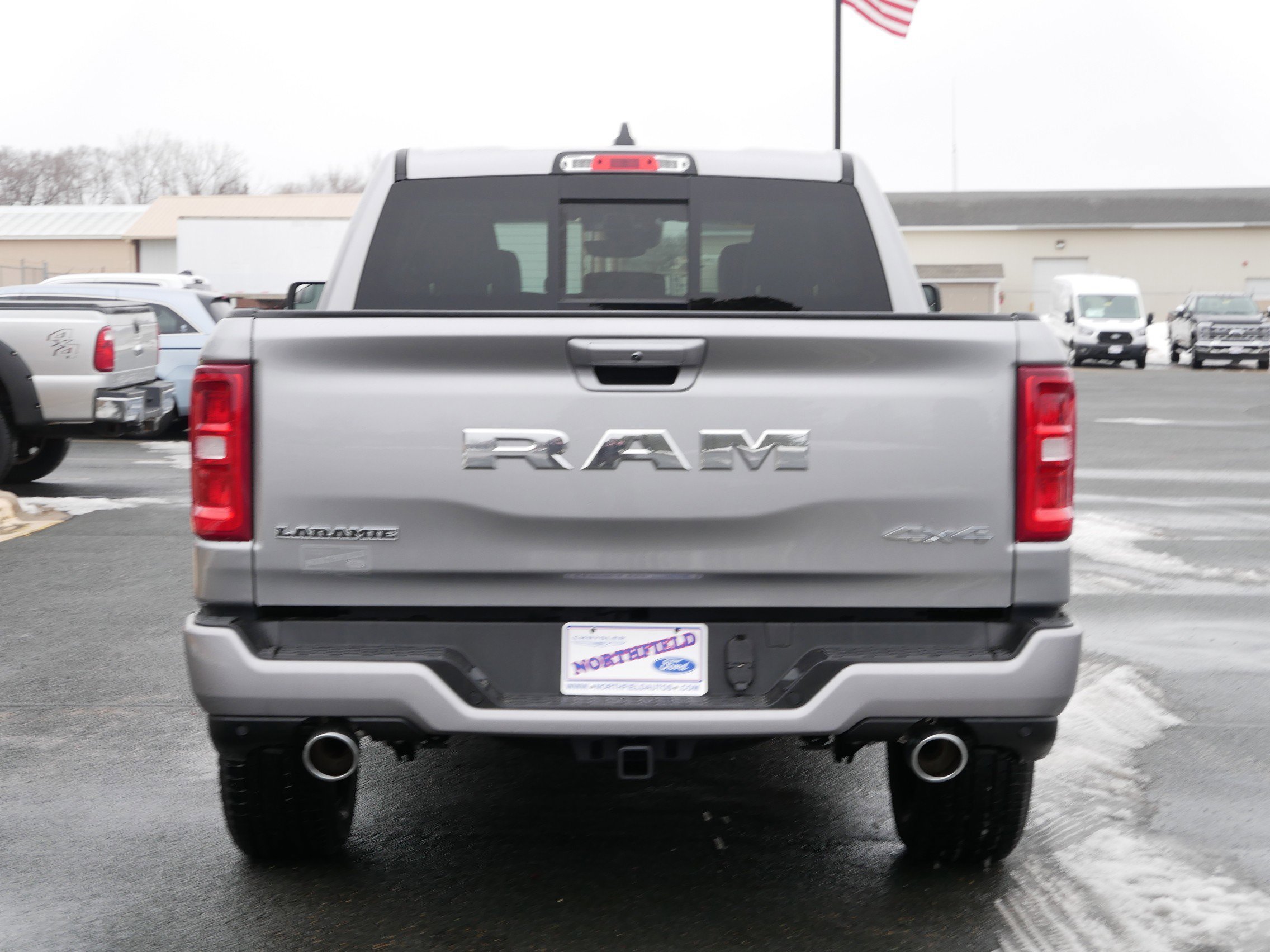 New 2026 Billet Silver Metallic Clear-Coat Exterior Paint RAM Laramie image 7