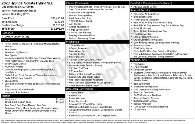 Used 2023 Gray Hyundai SEL image 24