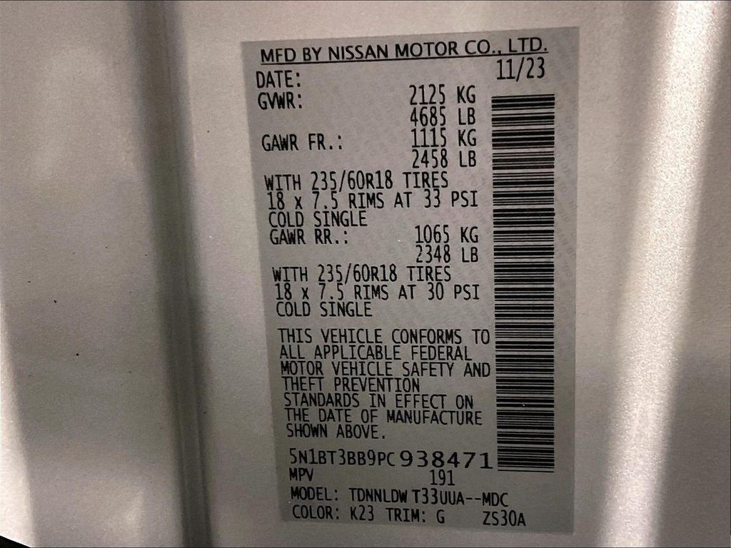 Used 2023 Silver Nissan SV image 35