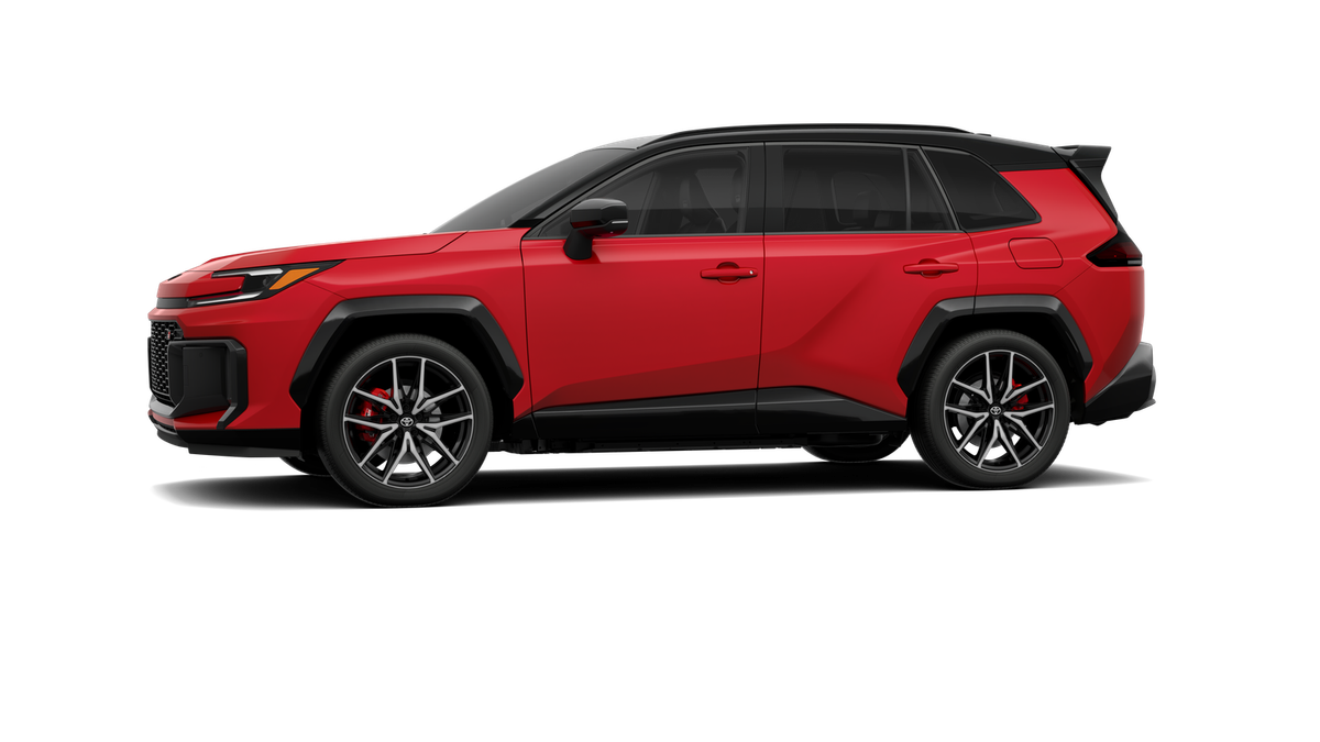New 2026 Supersonic Red with Midnight Black Metallic roof Toyota GR SPORT image 3