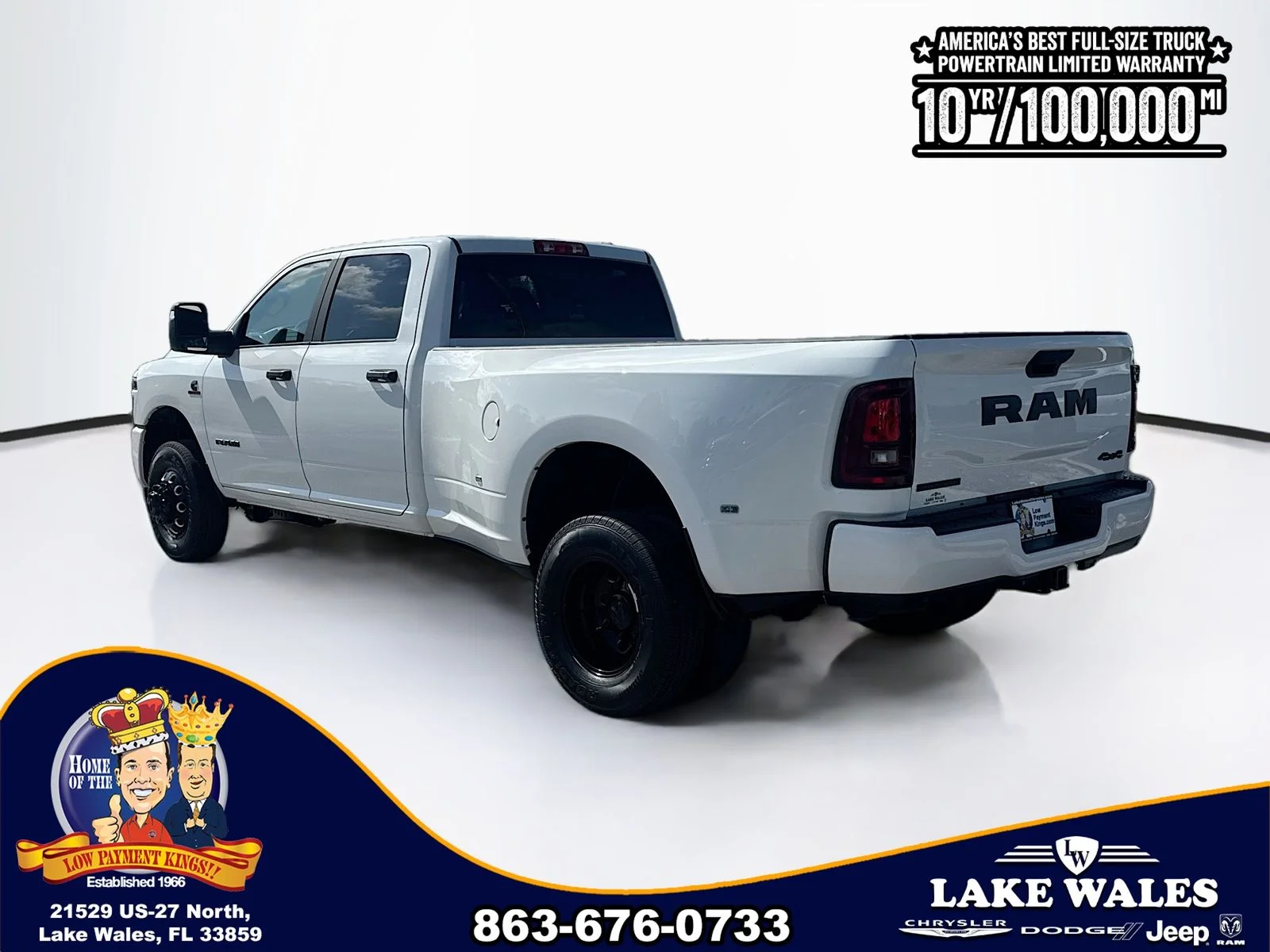New 2026 Bright White Clear-Coat Exterior Paint RAM Big Horn image 4