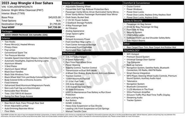 Used 2023 White Jeep Sahara image 44