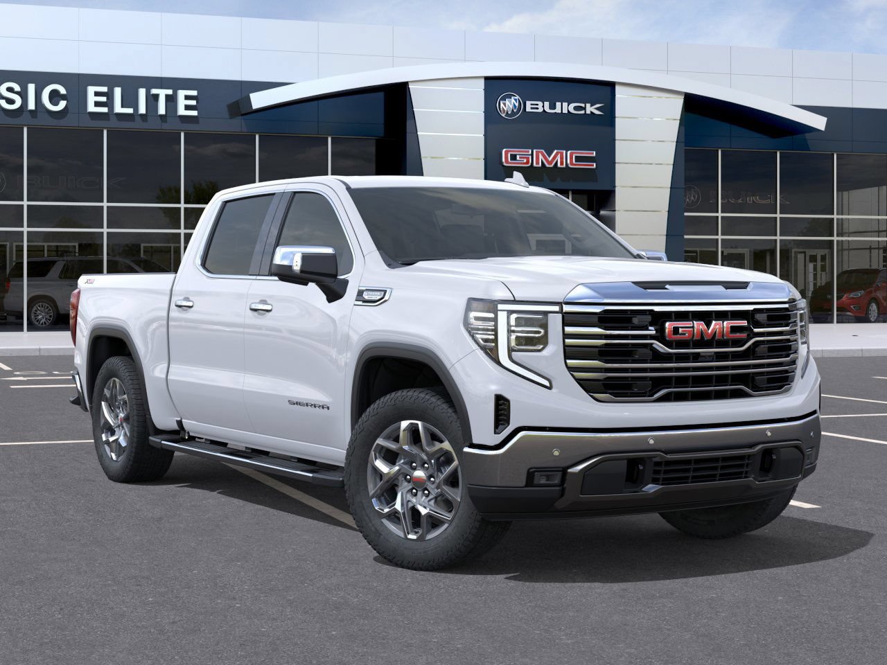New 2026 Glacier White Tricoat GMC SLT image 7