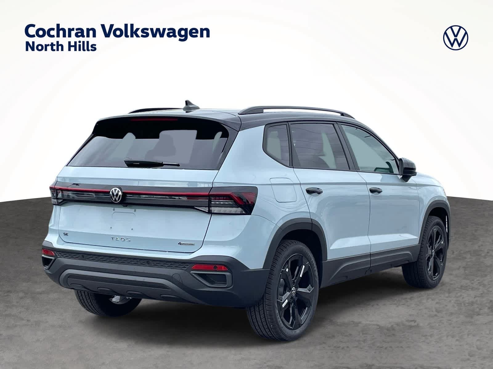 New 2026 Monument Gray w/Deep Black Roof Volkswagen SE Black image 3