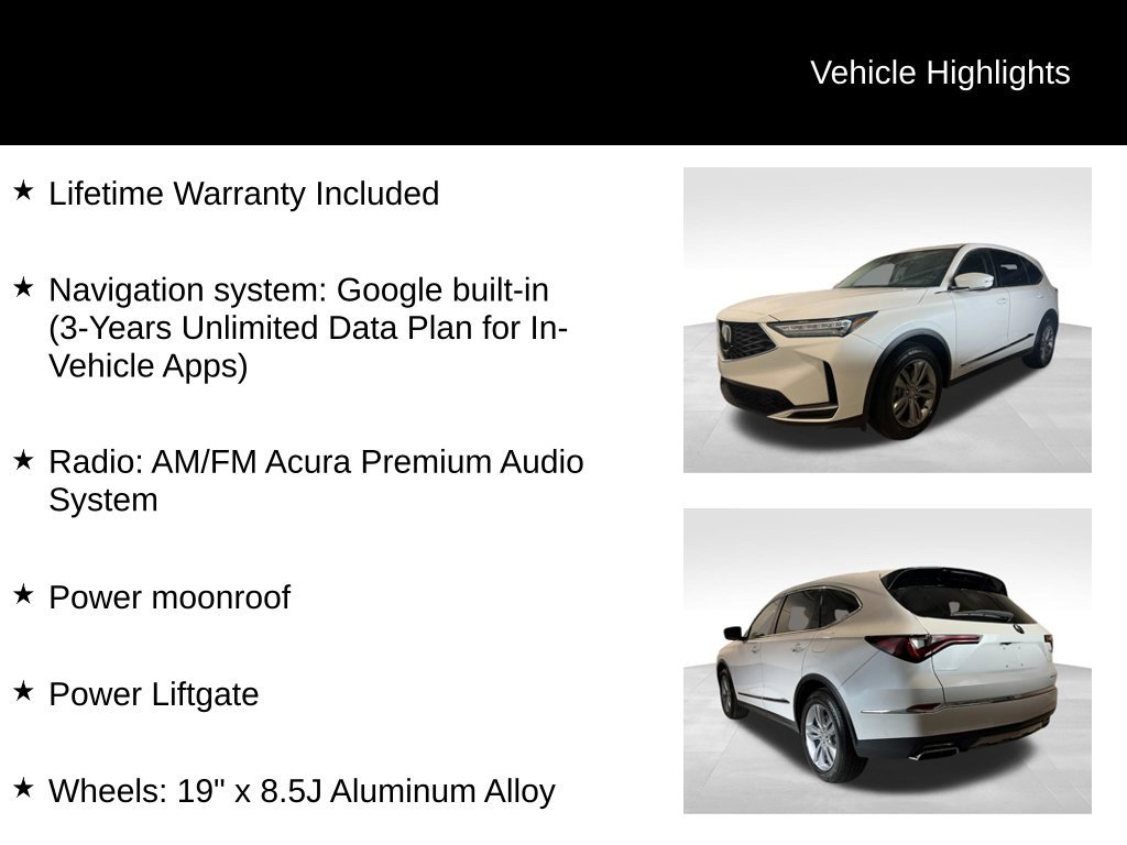 New 2026 Platinum White Pearl Acura  image 5