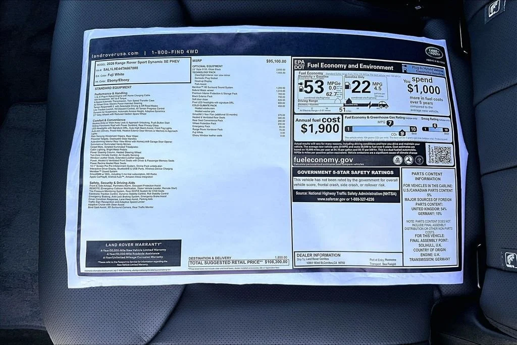 New 2026 Fuji White LAND ROVER Dynamic SE image 14