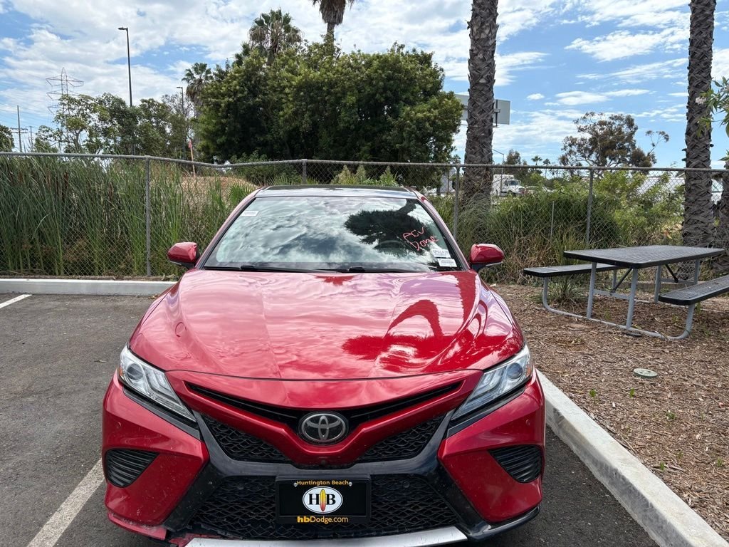 Used 2019 Red Toyota XSE V6 image 3