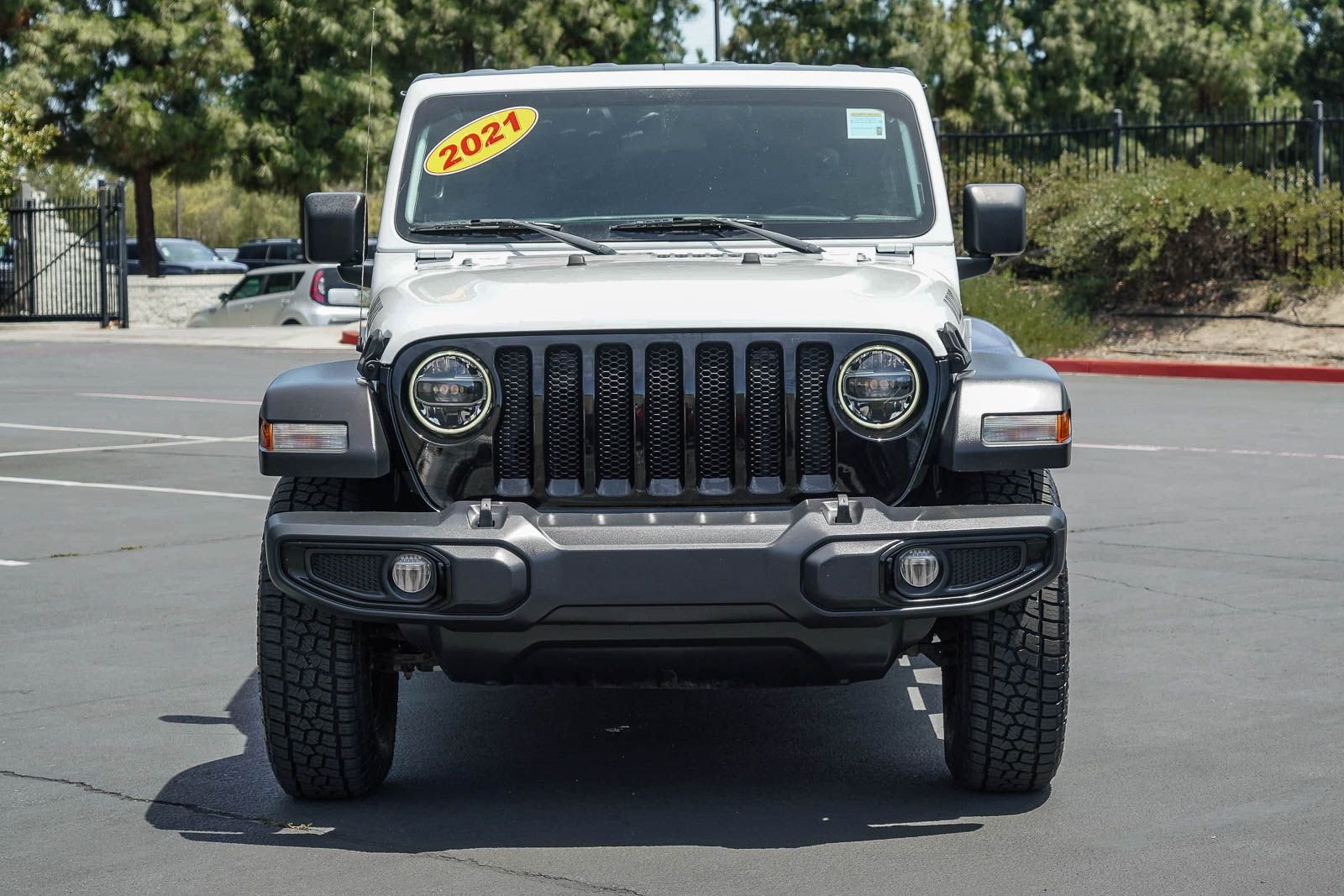 Used 2021 Bright White Clearcoat Jeep Unlimited Willys image 2
