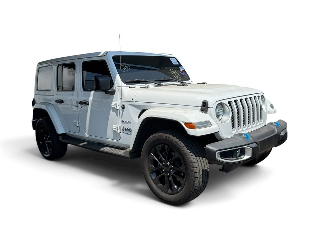 Used 2022 White Jeep Unlimited Sahara 4xe image 14